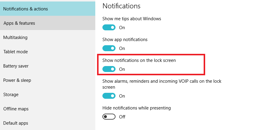 Set Up Quiet Hours in Windows 10 to Disable App Notifications