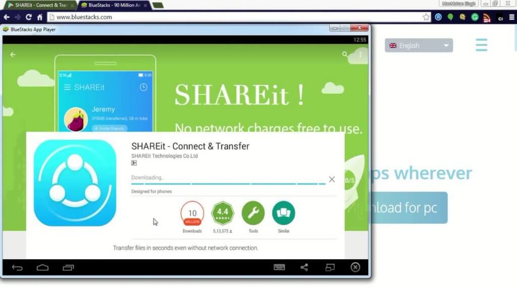 shareit apk download for pc